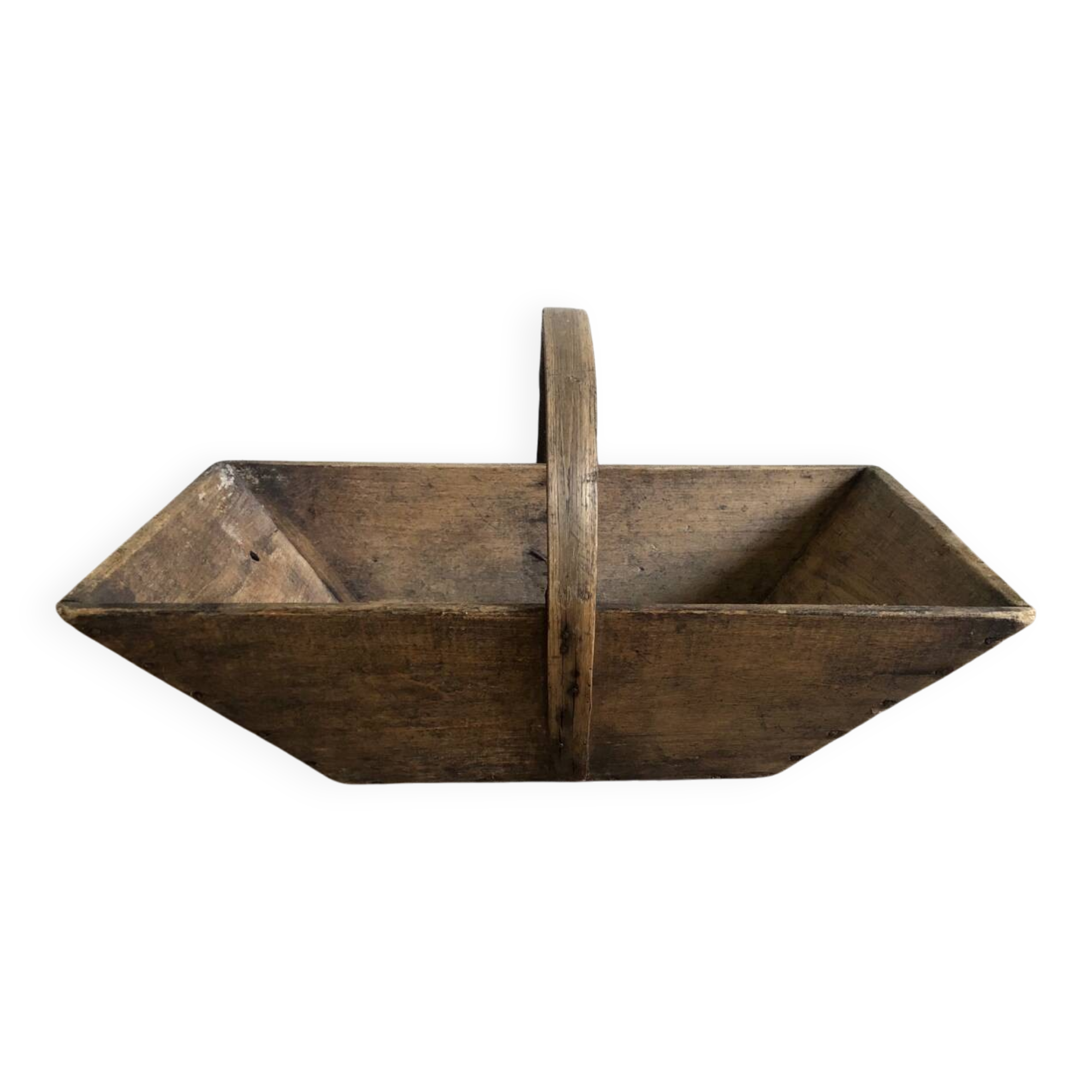 Renovated wooden grape harvest basket