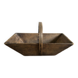 Renovated wooden grape harvest basket