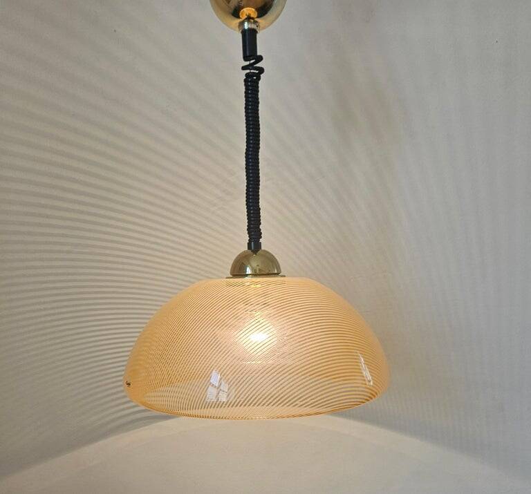 Midcentury Rare Pendant Guzzini, Luigi Massoni, Italy, 1970s