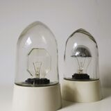 2 lamps, wall lamp or table lamp, ball shape, 50s