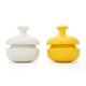 White ceramic vase with lid by Enzo Bioli for Il Picchio, 1970s