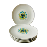 Lot of 6 plates 70s floral winterling marktleuthen bavaria-reto-cuisine