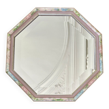 Miroir vintage octogonal biseauté