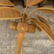 Pencil Reed rattan bamboo coconut palm tree floor lamp, Mario Lopez Torres, 1970s