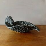 Large vintage Vallauris pocket bowl - Ecume de Mer - free form