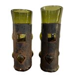 Pair of brutalist vases