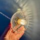 Vintage glass pendant light - tableware collection (UD1)