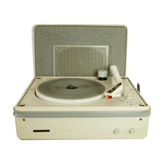 Tourne disque avec chargeur de vinyles Radialva vers 1950