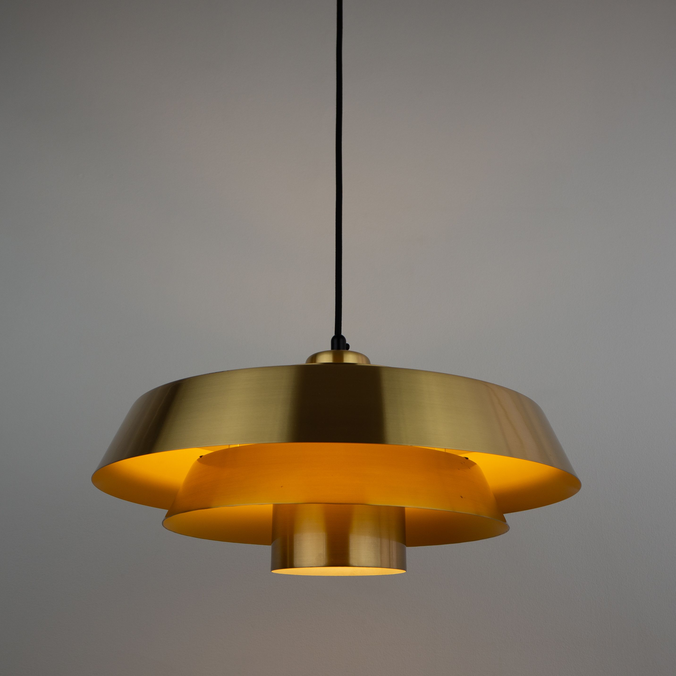 Pair of vintage pendants Nova by Jo Hammerborg, Fog og Mørup, Denmark, 1963