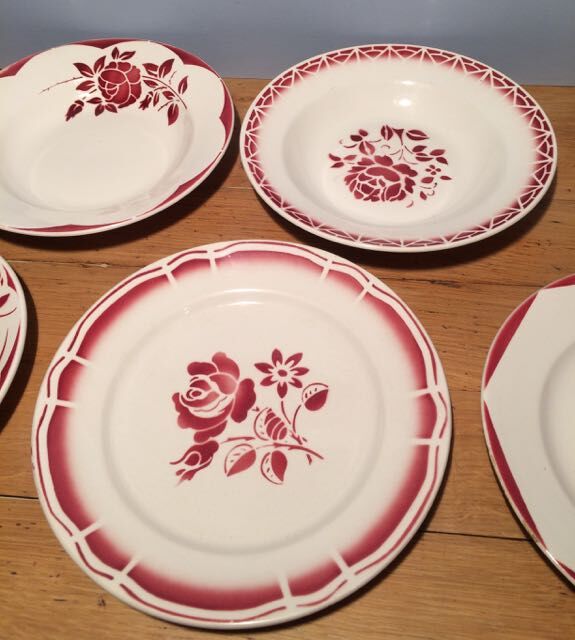 Assortment of six plates