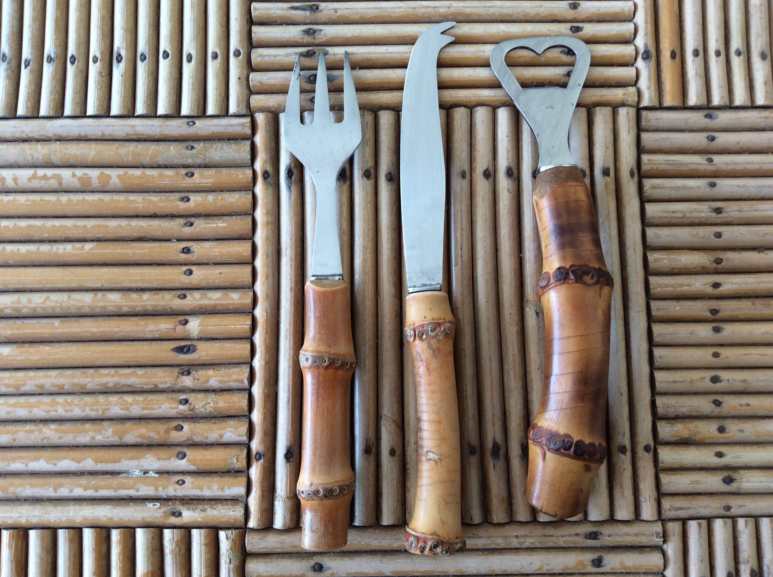 Bamboo cutlery set