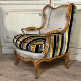 Pair of carved wooden armchairs, 20th century