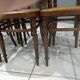 Rare suite of 8 chairs bistrot salon Fischel 1890