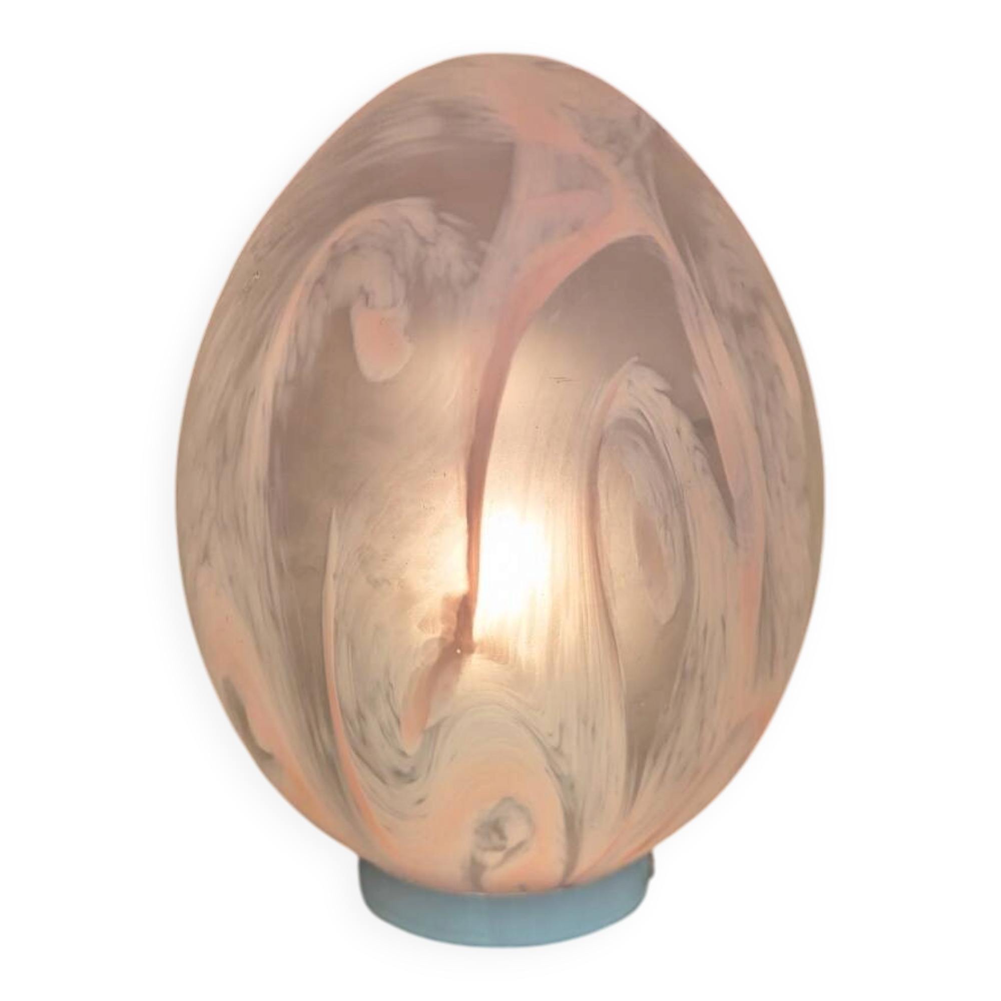 Glass egg lamp