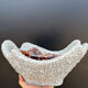Large ceramic bowl lava Vallauris 1970s
