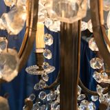 Crystal chandelier diamond cut 9 fires 1880