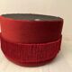 Pouf velours rouge & bordeaux