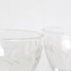 Set of 6 chiselled glass wine glasses, 1930