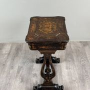 Necessary sewing furniture in blackened wood, Napoleon III style, 19th century.