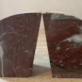 Pair of Art Deco marble and onyx bookends