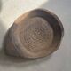 Ancient Indian plateau carved from solid wood "Rosette"