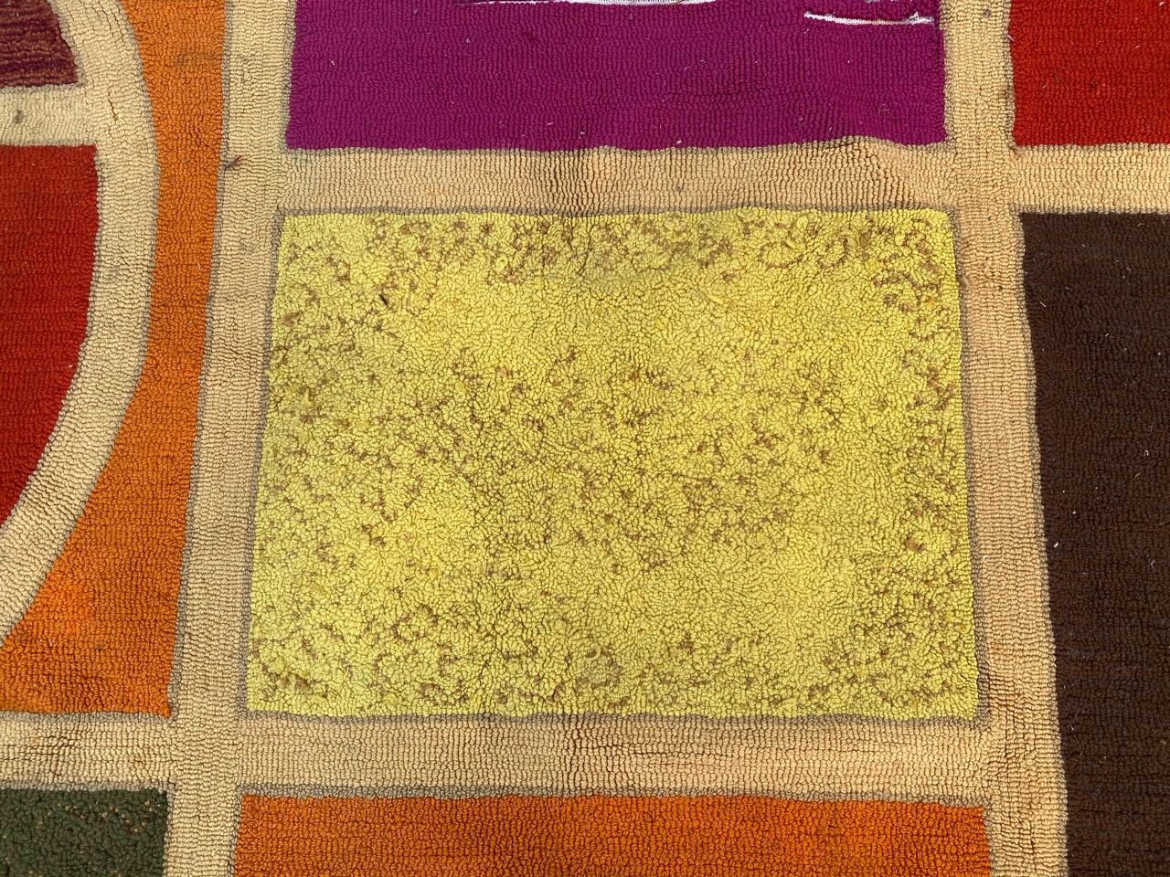 Tapis moderne polonais signé Tufté main 198x360 cm