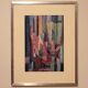 Abstract gouache on paper, signed - from the 1960s/70s