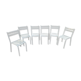 6 iron garden chairs