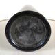 Cylindrical vase roll in black Carrara marble
