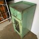 Cabinet with 1 door and 1 industrial metal drawer, 1950
