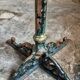 Bistro table / old garden with a cast iron base and stone top, France