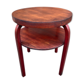 Table à thé guéridon bois courbé fischel en aajou 1920