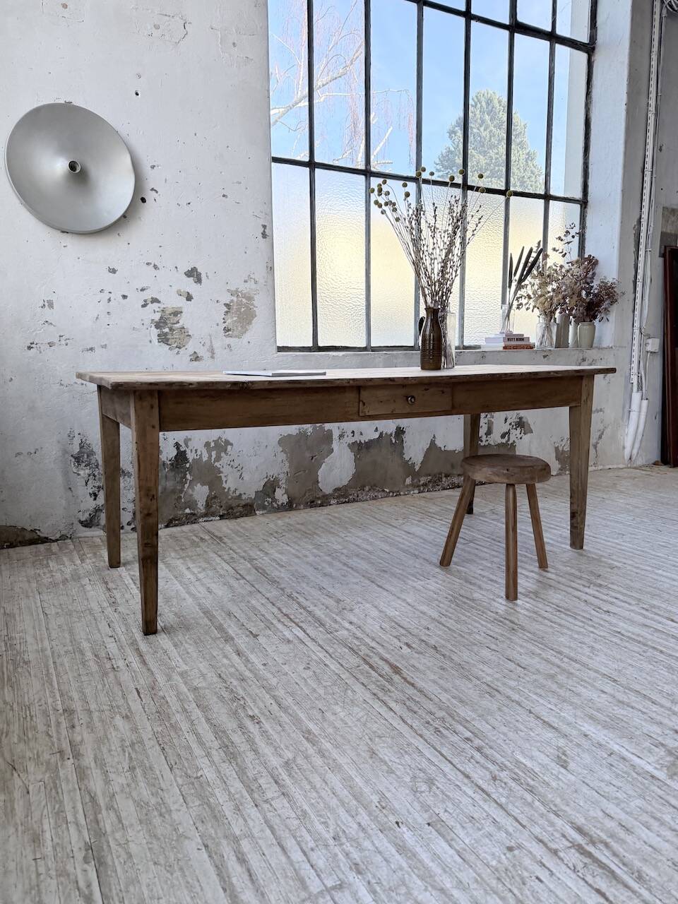 1950 pine farmhouse table 2m