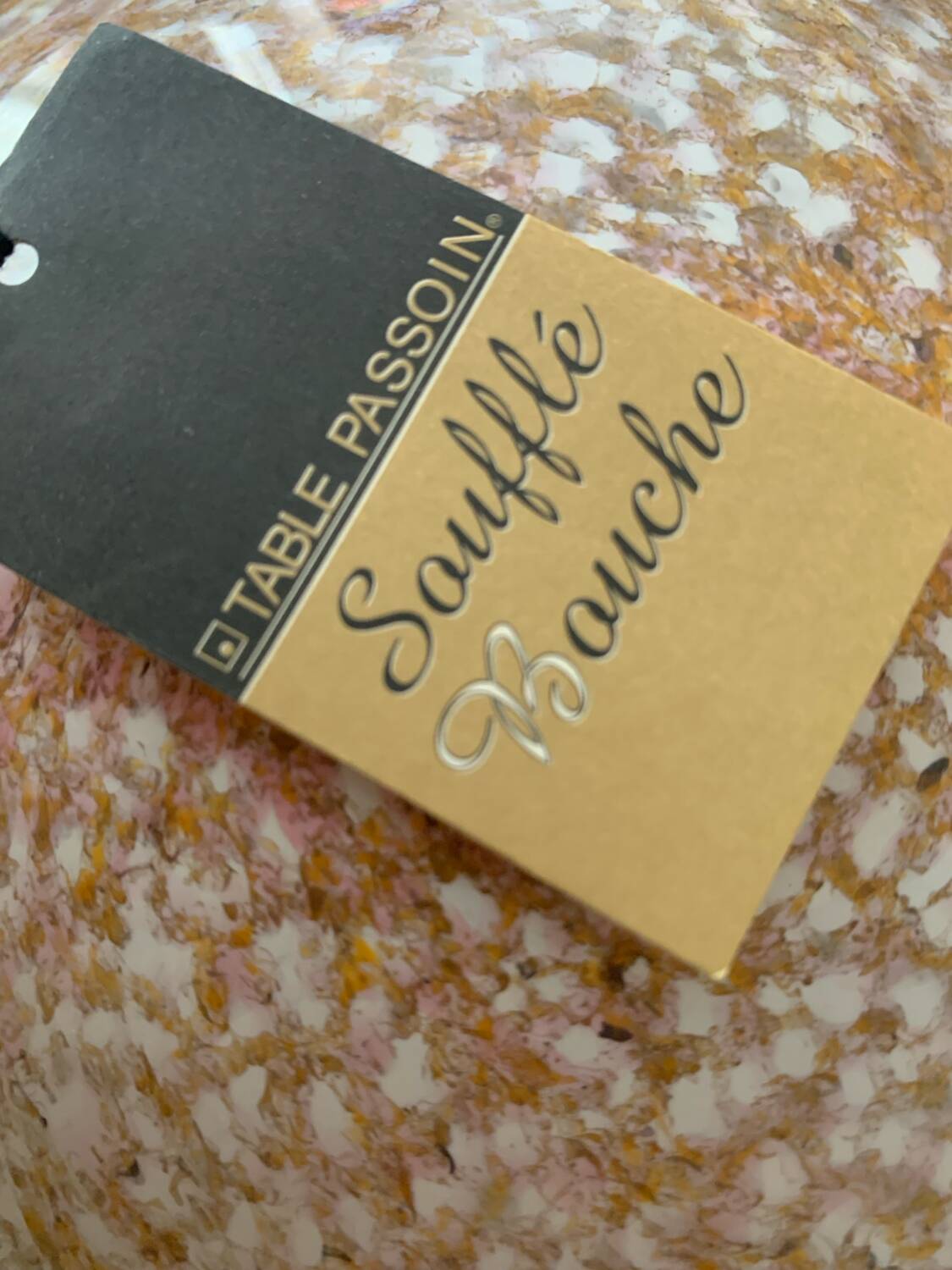 Blown glass ball lamp