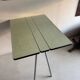 Vintage folding table light blue formica