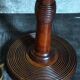 Art-deco lamp foot in solid wood turned 40s