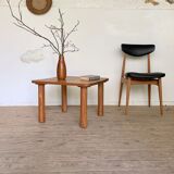 Vintage teak square coffee table