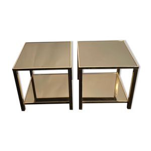 Lot de 2 tables basses belgo Chrom