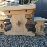 Monastery table with 2 benches