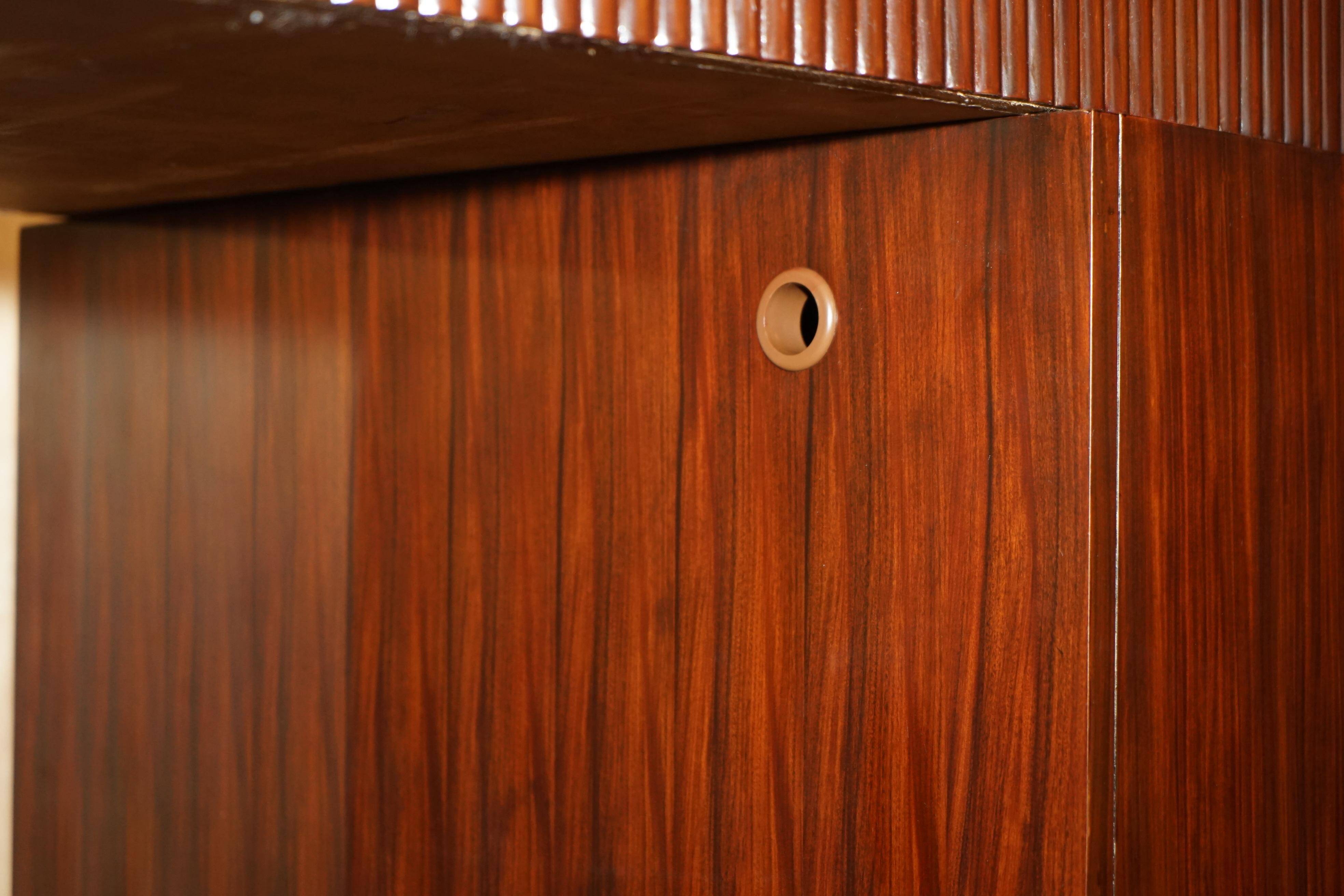 Bureau Art Déco Ralph Lauren Macassar & cuir