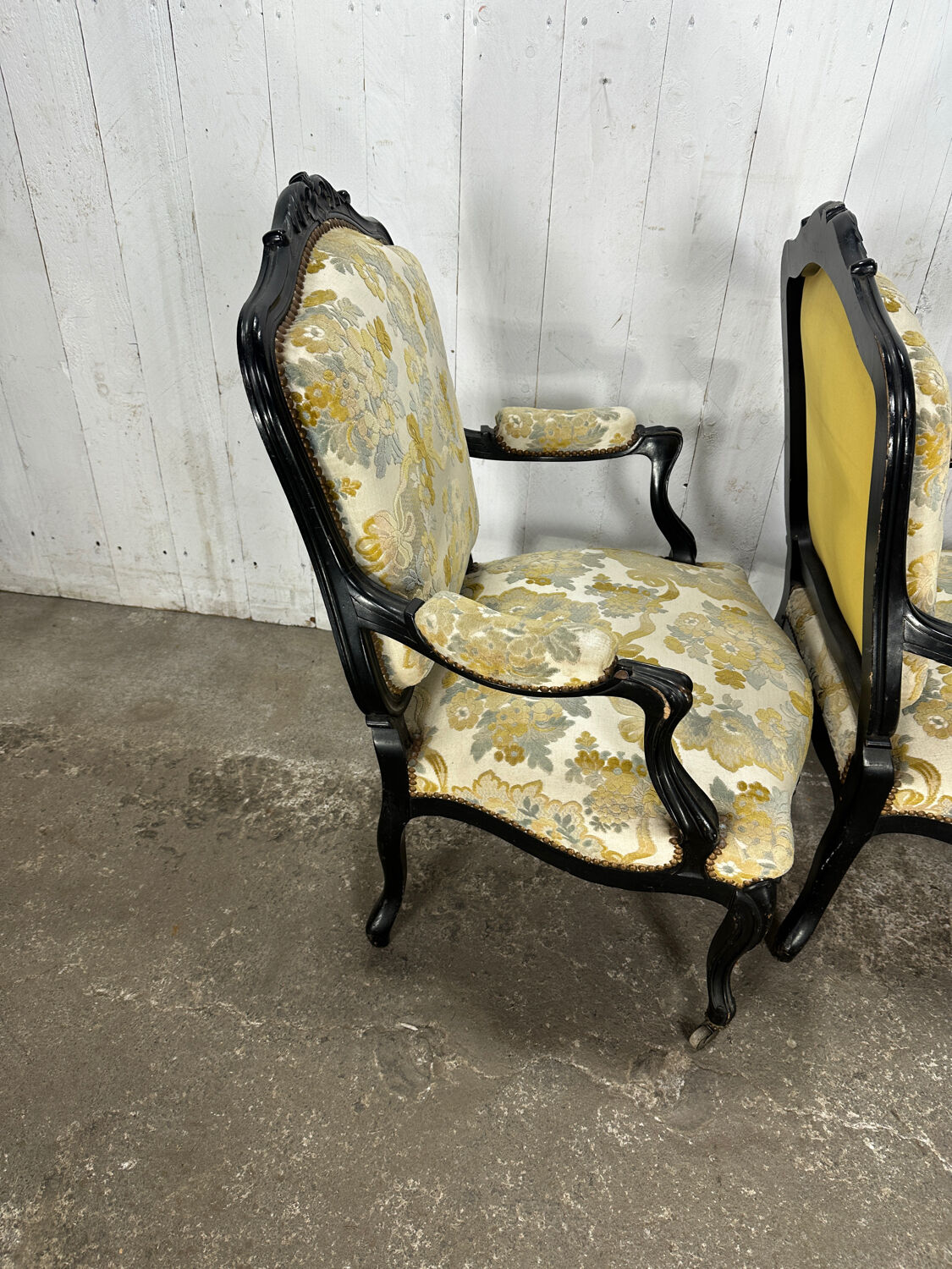 Paire de Fauteuils Cabriolets Louis XV