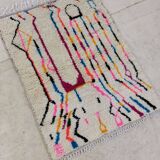 Handmade Moroccan Berber rug 136 X 102 CM
