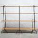 Vintage wooden and metal shelf