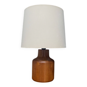 Teak table lamp by Kirk Copenhagen Denmark 1970s