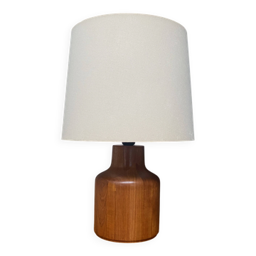 Lampe de table en teck par Kirk Copenhagen Danemark années 1970
