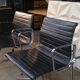 Vintage Leather Swivel Armchairs Ea108 by Charles and Ray Eames for Vitra