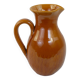 Yellow ochre ceramic pitcher signed Félix Céram Vallauris circa 1960