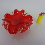 Vintage Italian Red Murano Glass Bowl, 1960s