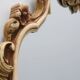 Italian Rococo Style Cream and Gilt Wall Mirror with Shell Crest, 20th Cent