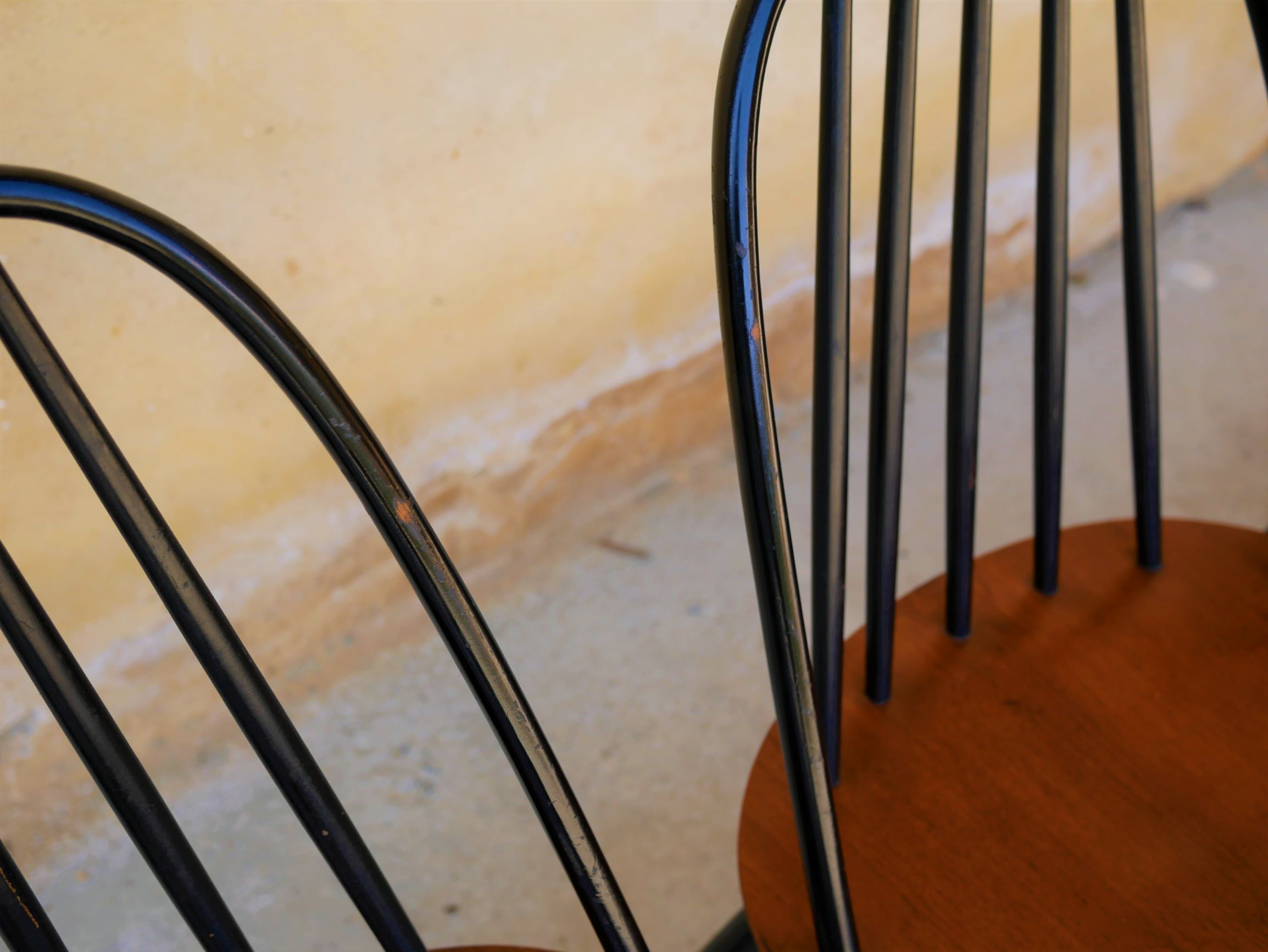 Set of 4 chairs Scandinavian by Sven Erik Fryklund for Hagafors Stolfabrik